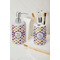 Girls Astronaut Ceramic Bathroom Accessories - LIFESTYLE (toothbrush holder & soap dispenser)