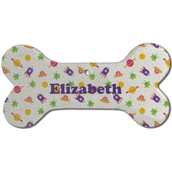 Girls Astronaut Ceramic Dog Ornament - Front w/ Name or Text