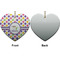 Girls Astronaut Ceramic Flat Ornament - Heart Front & Back (APPROVAL)