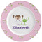 Girls Astronaut Ceramic Dinner Plates (Set of 4) (Personalized)
