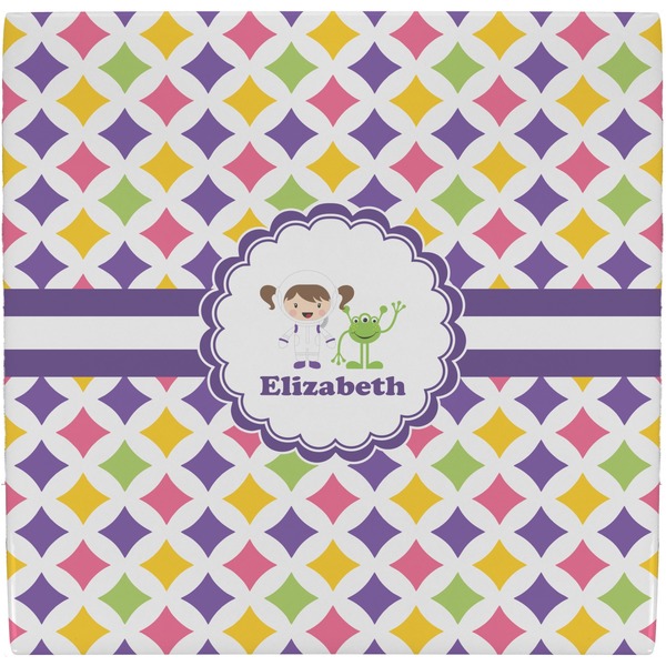 Custom Girls Astronaut Ceramic Tile Hot Pad (Personalized)