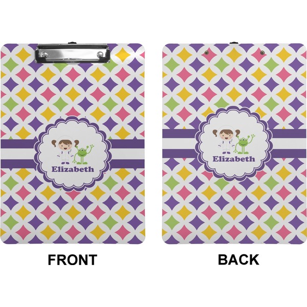 Girls Astronaut Clipboard (Letter) (Front + Back)