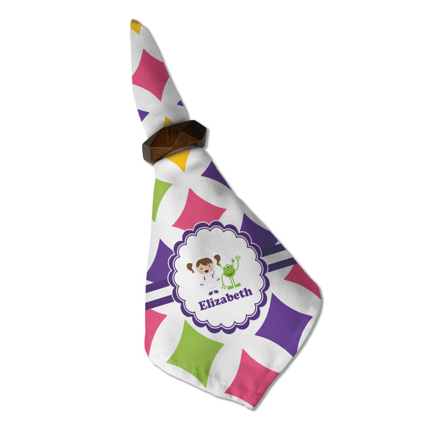 Girls Astronaut Cloth Napkins - Personalized Dinner (Folded in Ring) (MAIN)