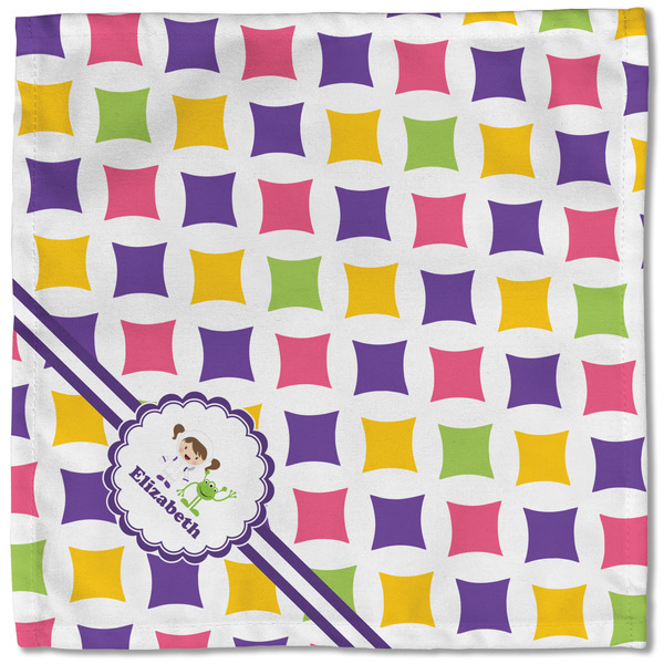 Girls Astronaut Cloth Napkins - Personalized Lunch (Single Full Open)