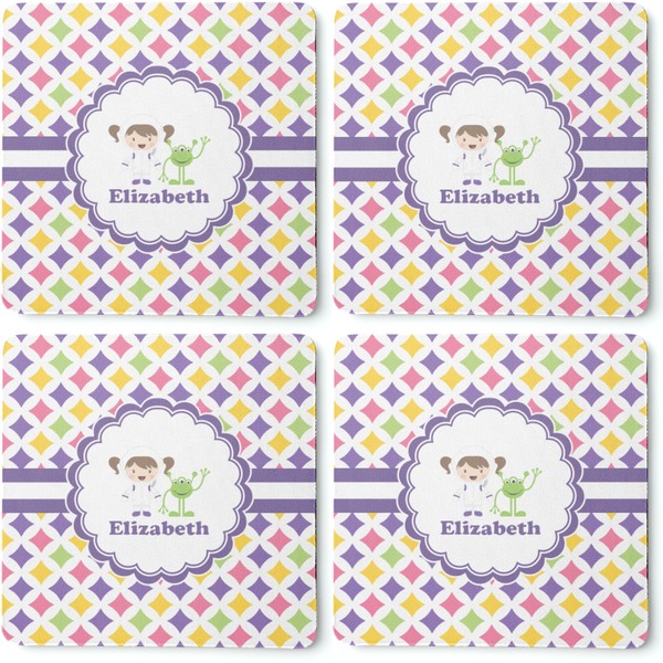 Girls Astronaut Coaster Rubber Back - Apvl