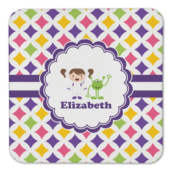 Girls Astronaut Coaster Set - FRONT (one)