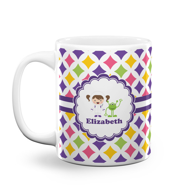 Custom Girls Astronaut Coffee Mug (Personalized)