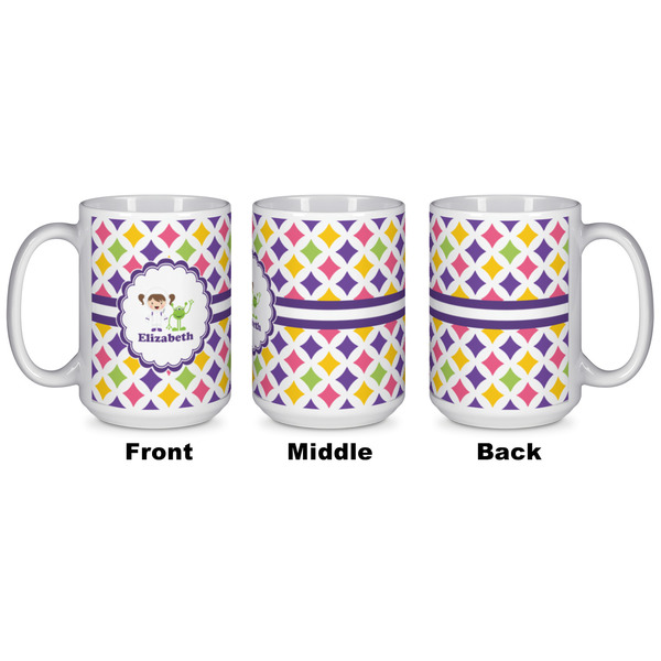 Girls Astronaut Coffee Mug - 15 oz - White APPROVAL