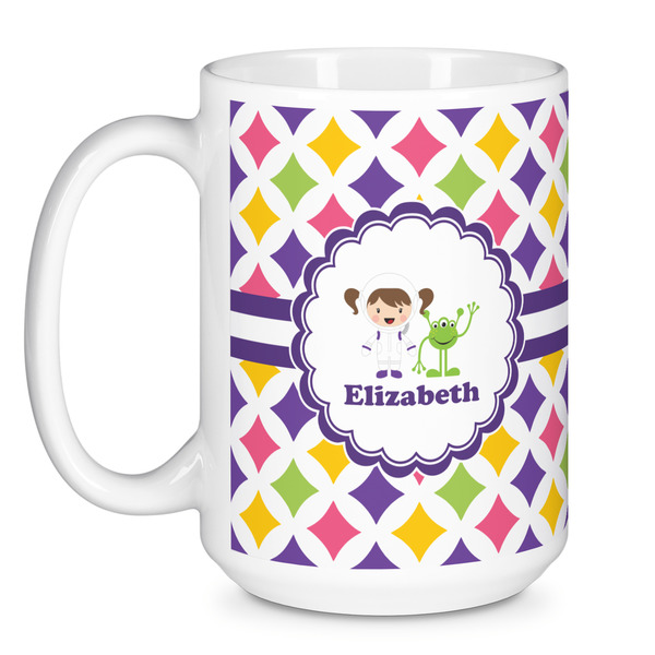 Girls Astronaut Coffee Mug - 15 oz - White