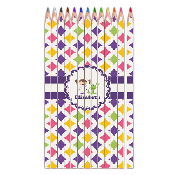 Custom Girls Astronaut Colored Pencils (Personalized)