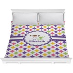 Girls Astronaut Comforter - King (Personalized)