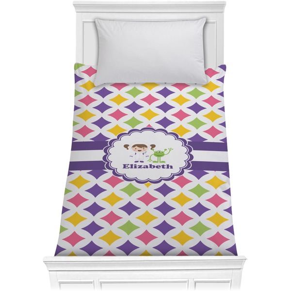 Custom Girls Astronaut Comforter - Twin XL (Personalized)