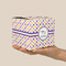 Girls Astronaut Cube Favor Gift Box - On Hand - Scale View