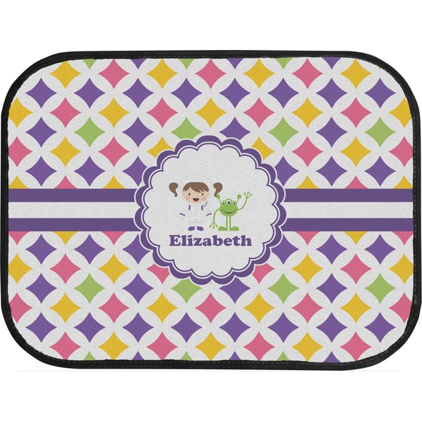 Girls Astronaut Custom Car Floor Mats (Back Seat)