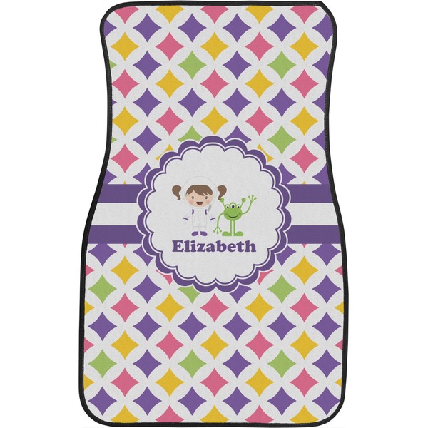 Girls Astronaut Custom Car Floor Mats (Front Seat)