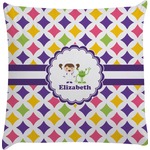 Girls Astronaut Decorative Pillow Case (Personalized)