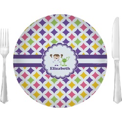 Girls Astronaut 10" Glass Lunch / Dinner Plates - Single or Set (Personalized)