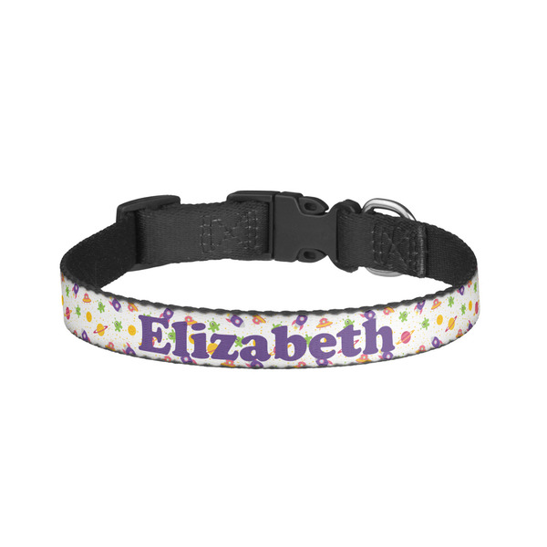 Custom Girls Astronaut Dog Collar - Large (Personalized)