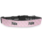 Girls Astronaut Deluxe Dog Collar - Large (13" to 21") (Personalized)