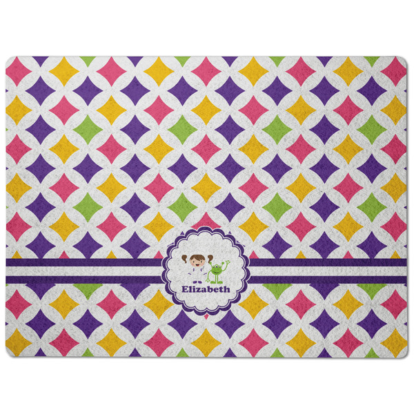 Girls Astronaut Dog Food Mat - Medium without bowls