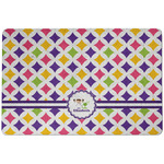 Girls Astronaut Dog Food Mat w/ Name or Text