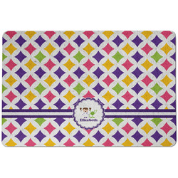 Girls Astronaut Dog Food Mat w/ Name or Text