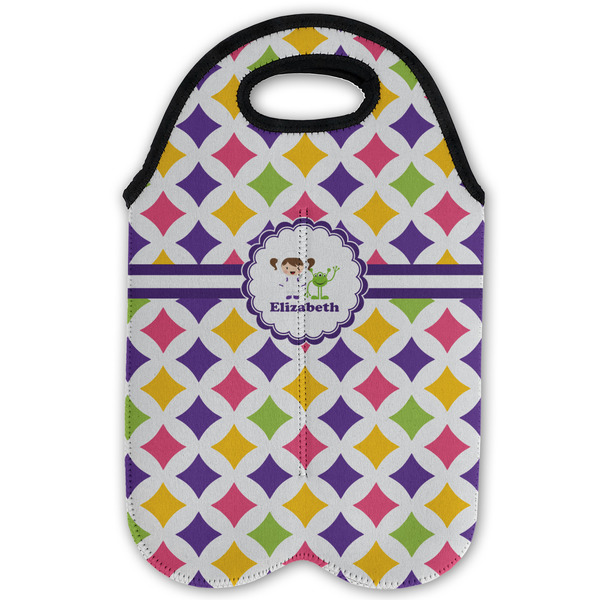 Girls Astronaut Double Wine Tote - Flat (new)