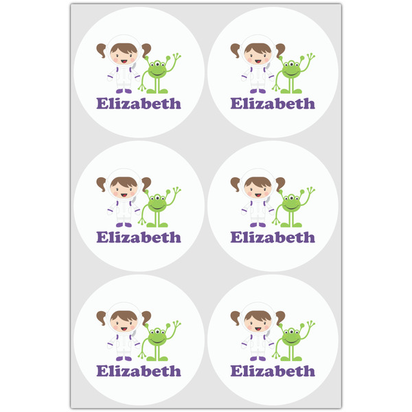 Girls Astronaut Drink Topper - XLarge - Set of 6