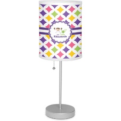 Girls Astronaut 7" Drum Lamp with Shade Linen (Personalized)