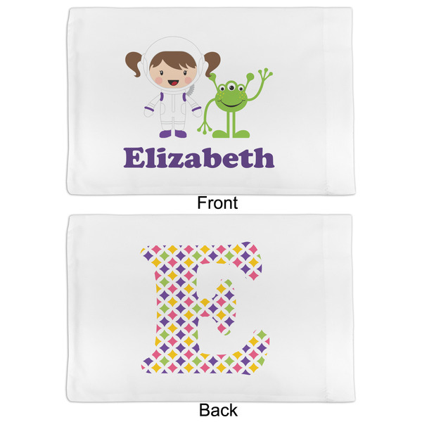 Girls Astronaut Full Pillow Case - APPROVAL (partial print)