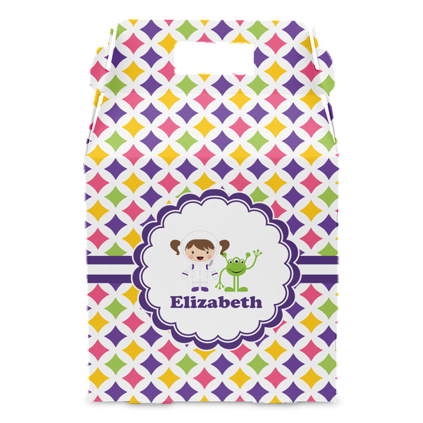 Girls Astronaut Gable Favor Box - Front