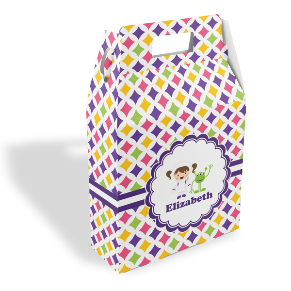 Custom Girls Astronaut Gable Favor Box (Personalized)
