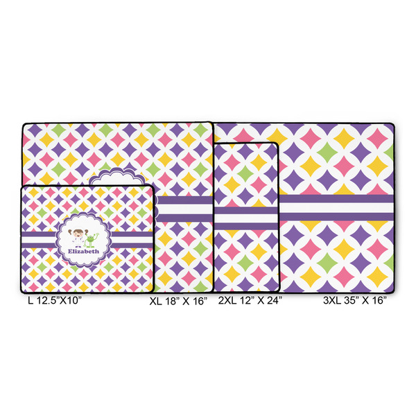 Girls Astronaut Gaming Mats - SIZE CHART