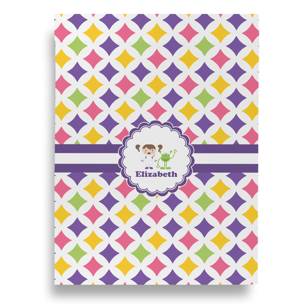 Girls Astronaut Garden Flags - Large - Double Sided - FRONT