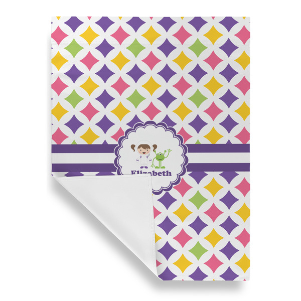 Girls Astronaut Garden Flags - Large - Single Sided - FRONT FOLDED