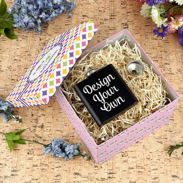 Girls Astronaut Gift Boxes with Lid - Canvas Wrapped - Large - In Context