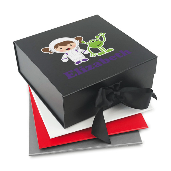 Custom Girls Astronaut Gift Box with Magnetic Lid (Personalized)