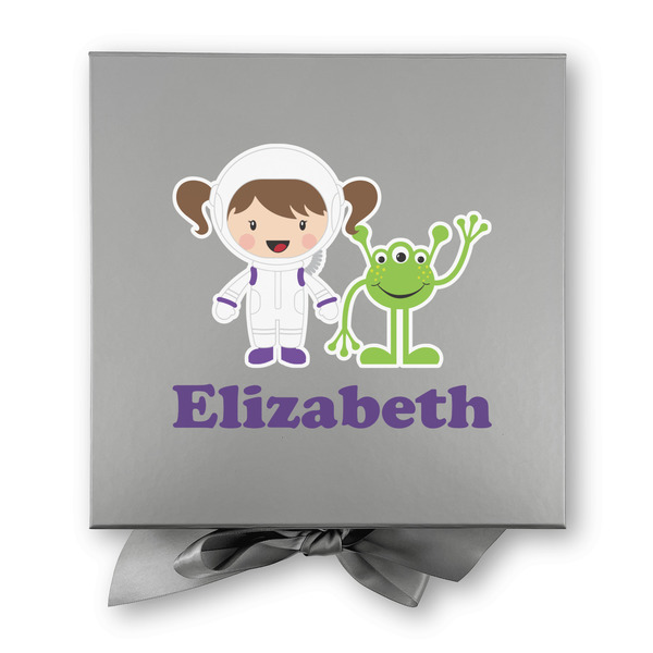 Girls Astronaut Gift Boxes with Magnetic Lid - Silver - Approval