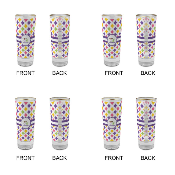 Girls Astronaut Glass Shot Glass - 2 oz - Set of 4 - APPROVAL