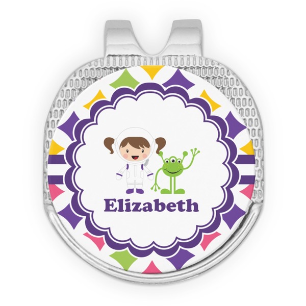 Girls Astronaut Golf Ball Hat Marker Hat Clip