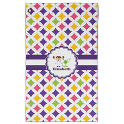 Girls Astronaut Golf Towel - Poly-Cotton Blend w/ Name or Text