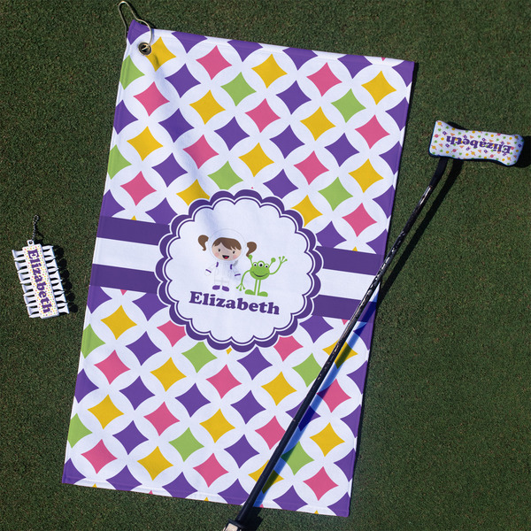 Custom Girls Astronaut Golf Towel Gift Set (Personalized)