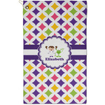 Girls Astronaut Golf Towel - Poly-Cotton Blend - Small w/ Name or Text