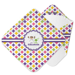 Girls Astronaut Hooded Baby Towel (Personalized)