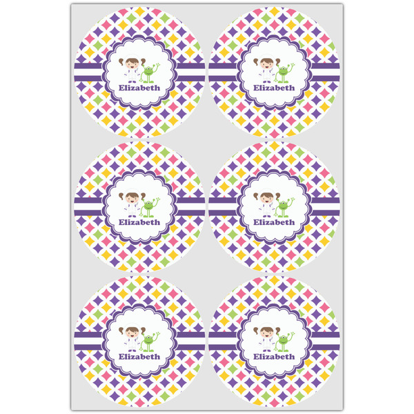 Girls Astronaut Icing Circle - Large - Set of 6