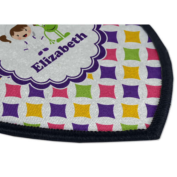 Girls Astronaut Iron on Shield 3 Detail