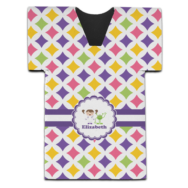 Girls Astronaut Jersey Bottle Cooler - Set of 4 - FRONT (flat)