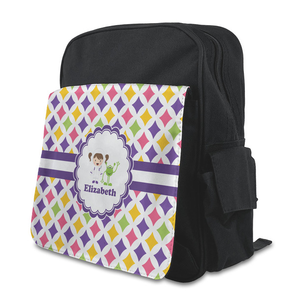 Custom Girls Astronaut Preschool Backpack (Personalized)