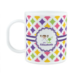 Girls Astronaut Plastic Kids Mug (Personalized)