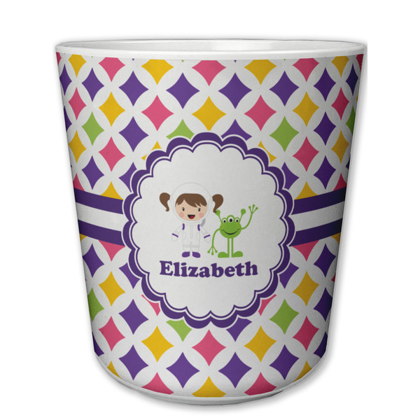 Custom Girls Astronaut Plastic Tumbler 6oz (Personalized)